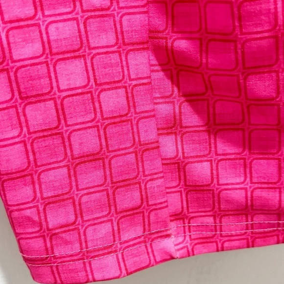 WHITE FOX BOUTIQUE Women’s Bright Pink Jacquard Geometric Strapless Dress Size M - Picture 5 of 10